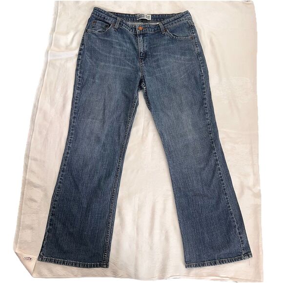 Women's Bootcut Jeans Levi's Signature Mid Rise Tag 16 M measured Size 34x30 - Picture 2 of 15